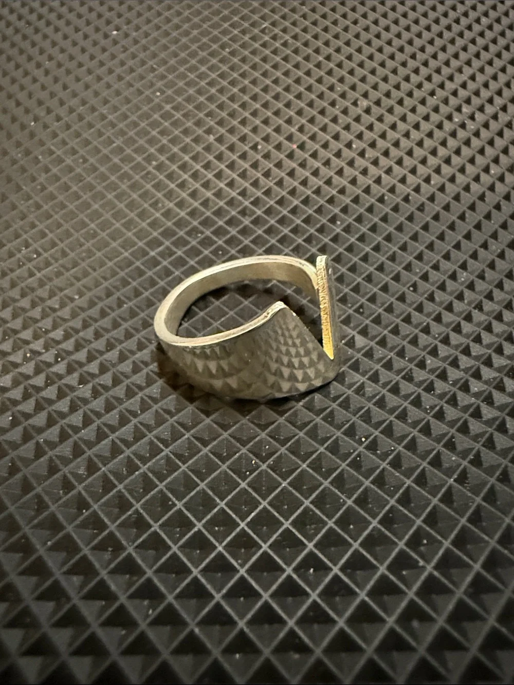 Aimee Designs 925 Women’s V-Notch Ring in Silver Tone - Modern Minimalist